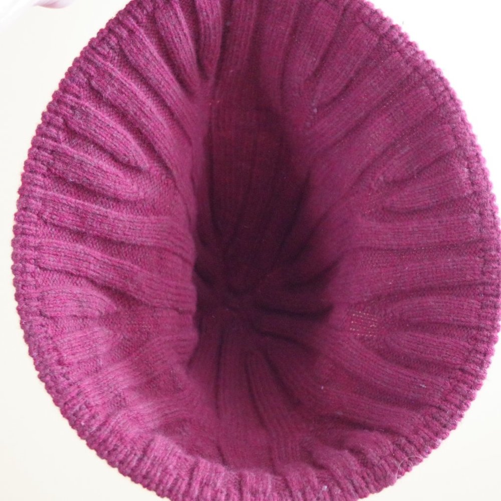 Christian Dior Knit Hat 19aw Logo burgundy Unisex Wool Nylon - Picture 5 of 6